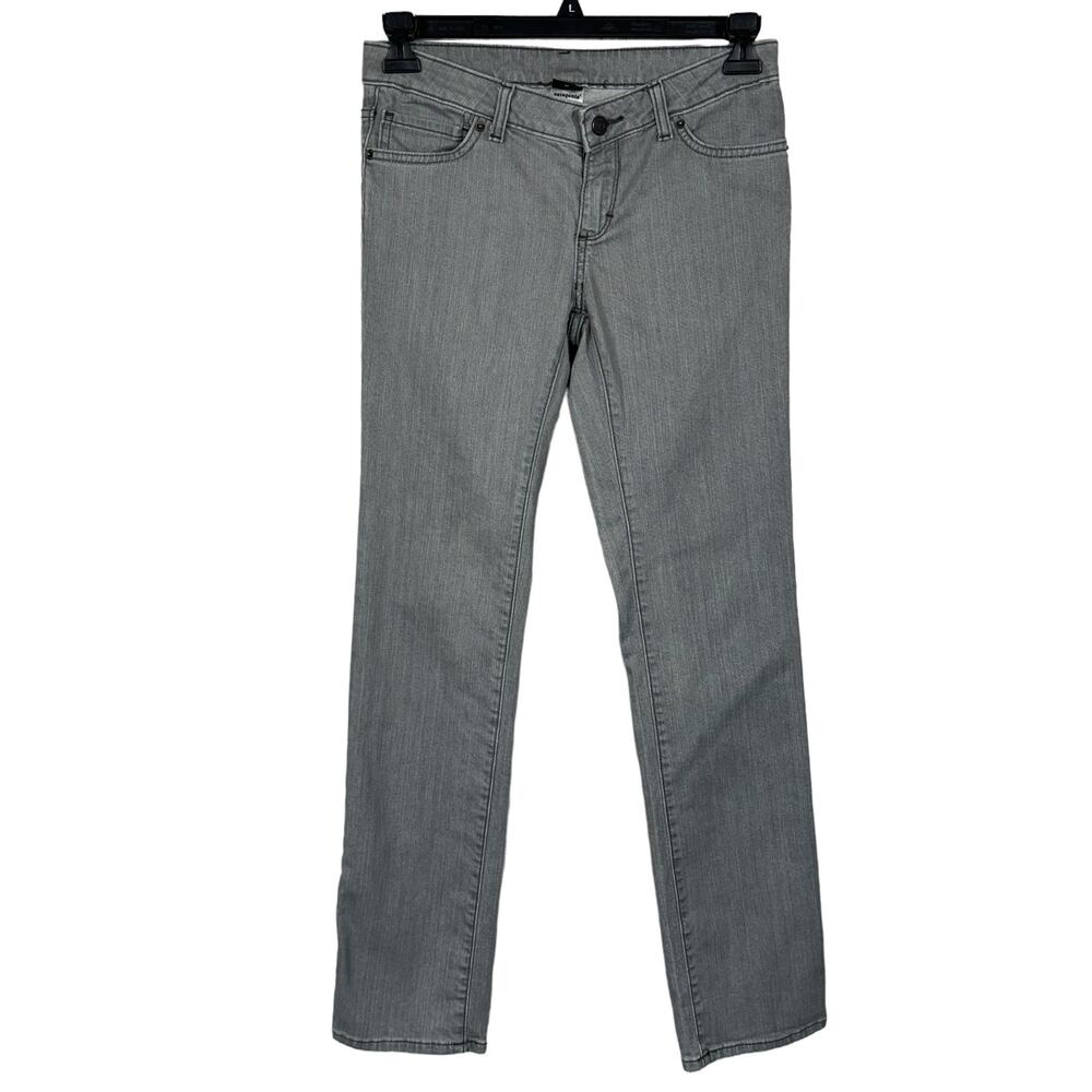 Patagonia SZ 27 Jeans Straight Leg Low-Rise Pockets Zip-Fly Gray Wash Womens